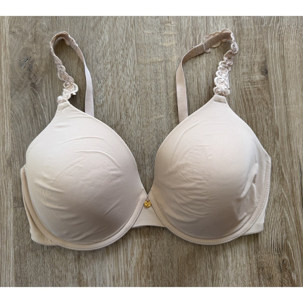 Natori Pure Luxe Underwire Bra 732080 Size 34DD Nude Beige